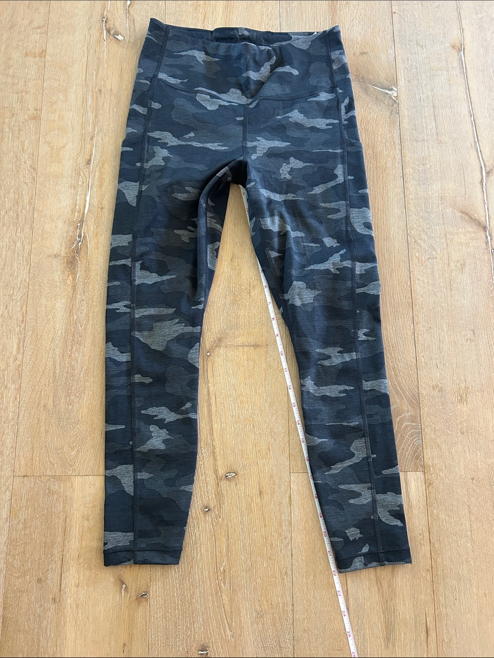 Athleta Black & Gray Camo Performance Leggings